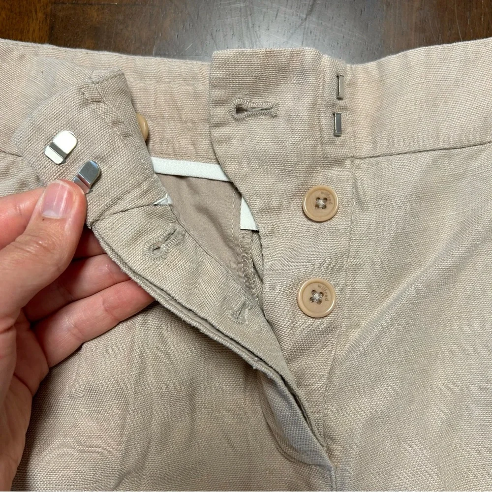 ARITZIA WILFRED Allegra Linen Blend Short in Tan Size 0 - Picture 6 of 16